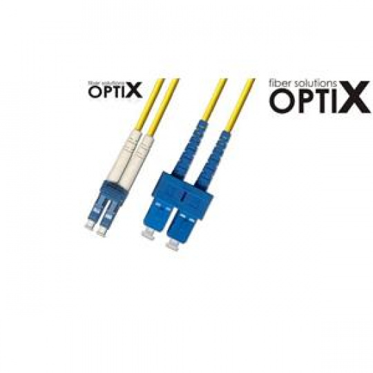 OPTIX LC/UPC-SC/UPC Optický patch cord 09/125 50m G657A