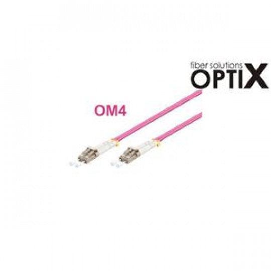 OPTIX LC-LC Optický patch cord 50/125 2m OM4 duplex