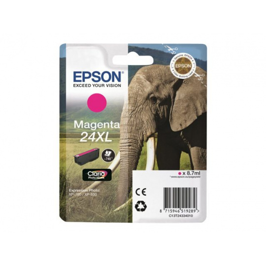 EPSON cartridge T2433 photo magentta HD XL (slon)