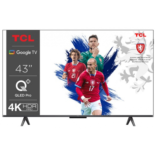 TCL 43C655 SMART TV 43" QLED/4K UHD/Direct LED/3xHDMI/USB/LAN/GoogleTV