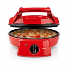 Nedis FCPM100FRD - Pec na Pizzu a Gril| 30 cm | Nastavitelná regulace teploty | 1800 W