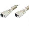 Digitus Premium připojovací VGA kabel, 3xstíněný, 2xferity, černá/šedá, AWG28, CU, šedý 5m