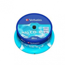 VERBATIM CD-R AZO 700MB, 52x, spindle 25 ks