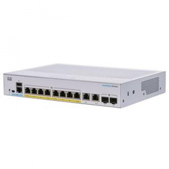 Cisco CBS350 Managed 8-port GE, PoE, Ext PS, 2x1G Combo - REFRESH