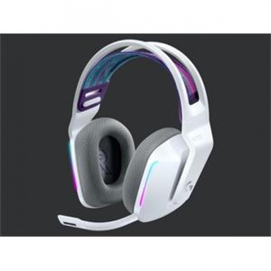 Logitech Headset G733 LightSpeed, bezdrátová RGB - bílé