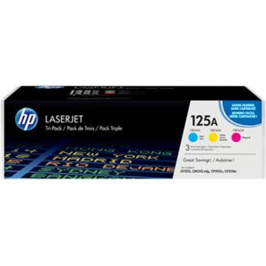 HP toner 125A/CMY/3x1400 stran/3-pack