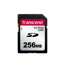 Transcend 256MB SD220I MLC průmyslová paměťová karta (SLC mode), 22MB/s R,20MB/s W, černá