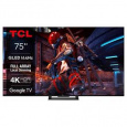 TCL 75C745, Smart Google TV, QLED LCD 4K/144Hz s podsvícením Direct LED, PPI 3900 + 3 roky záruky po registraci