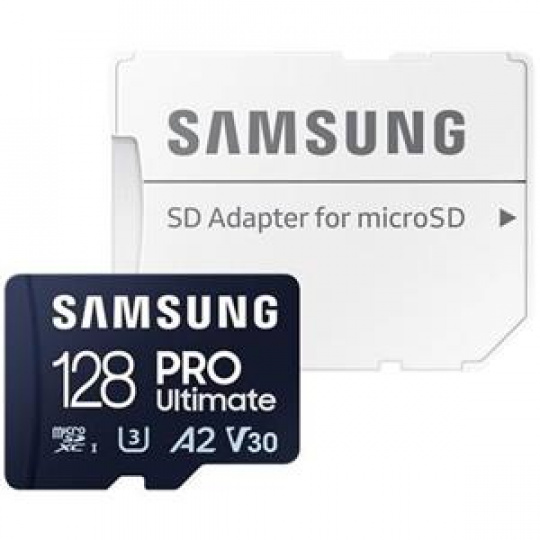 Samsung PRO Ultimate/micro SDXC/128GB/200MBps/UHS-I U3 / Class 10/+ Adaptér/Modrá