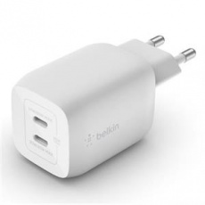 Belkin BOOST CHARGE™ Duální 65W USB-C Power Delivery GaN PPS nástěnná nabíječka, bílá