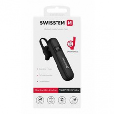 SWISSTEN BLUETOOTH HEADSET CALLER CERNÝ