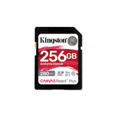 Kingston Canvas React Plus/SDHC/256GB/UHS-II U3 / Class 10