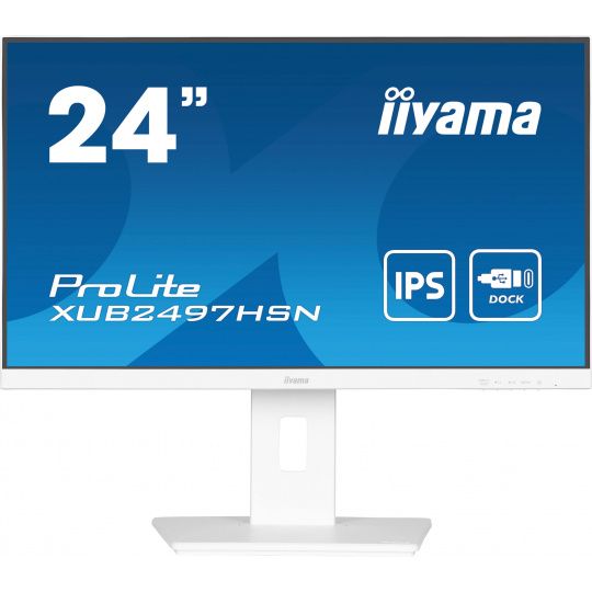 iiyama ProLite/XUB2497HSN-W1/23,8"/IPS/FHD/100Hz/1ms/White/3R