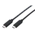 Kabel C-TECH USB 3.2, Type-C (CM/CM), PD 100W, 20Gbps, 1m, černý