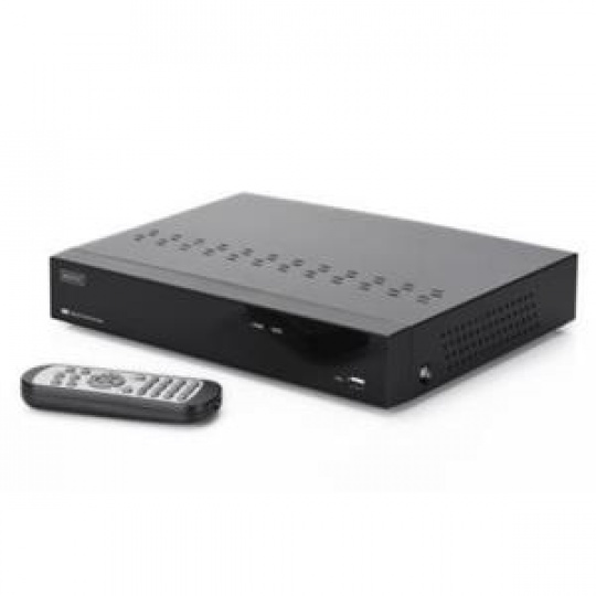 DIGITUS Plug&View NVR, 4 channels, 720p, for Plug&View System only,10/100/1000Mbps, 2 x USB2.0,10W, incl. 1TB HDD