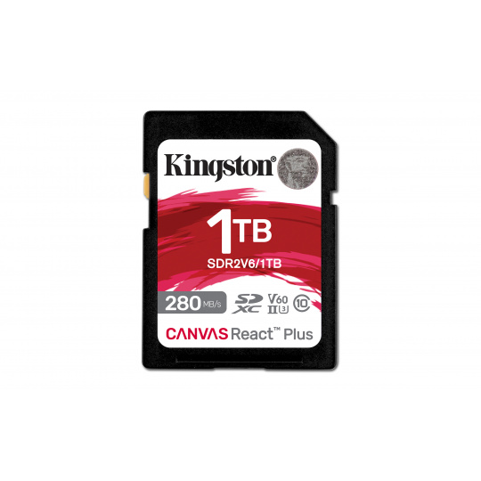 Kingston Canvas React Plus/SDHC/1TB/UHS-II U3 / Class 10