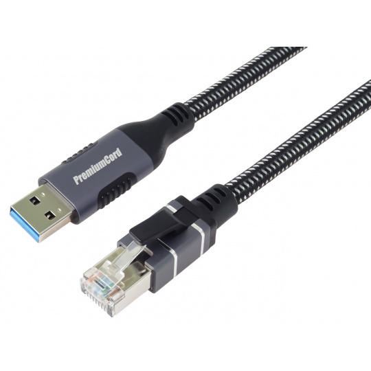 Ethernet. kabel USB3.2->LAN RJ45  10/100/1000, 2m