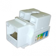 OPTIX UTP Keystone OPTIX White Cat6 LSA mini, š. 21 mm