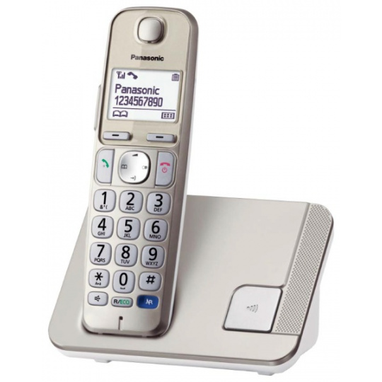 Panasonic KX-TGE210FXN, bezdrát. telefon, bílý