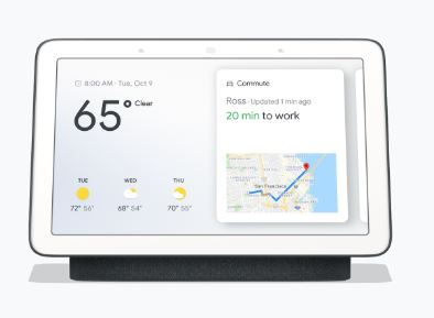 google home hub charcoal