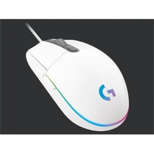 Logitech myš Gaming G102 Lightsync / optická/ 6 tlačítka / 8000DPI - bílá