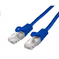 Kabel C-TECH patchcord Cat6, UTP, modrý, 0,5m