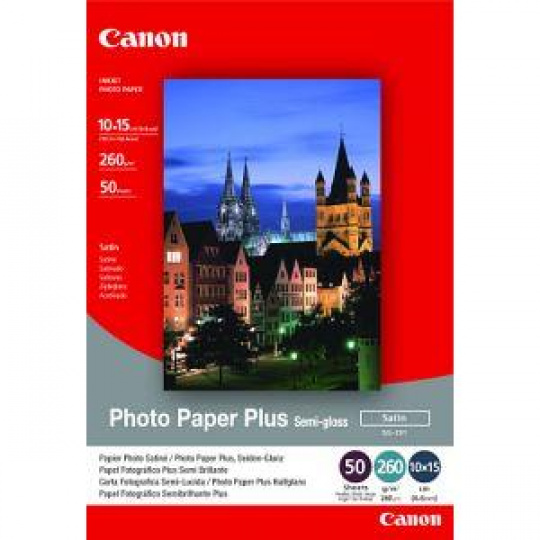 Canon fotopapír SG-201 - 10x15cm (4x6inch) - 260g/m2 - 50 listů - pololesklý