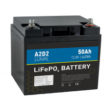 A2D2 baterie LiFePO4 12,8V 50Ah M6