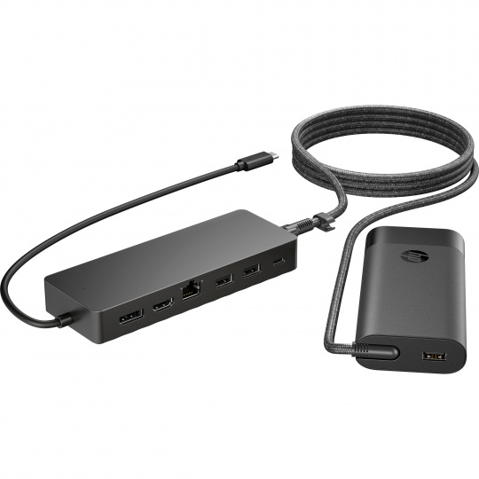 HP Univ. USB-C Hub and Laptop Charger Combo-EURO