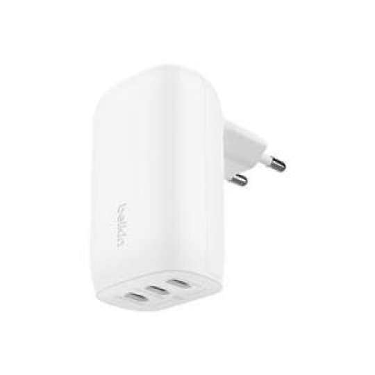 Belkin BOOST CHARGE™ 67W 3-portová USB-C Power Delivery PPS nástěnná nabíječka, bílá