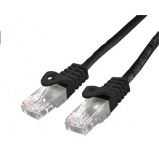 Kabel C-TECH patchcord Cat6, UTP, černý, 5m