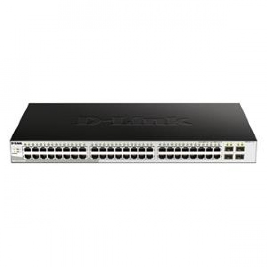 D-Link DGS-1210-52/ME 48-Port 10/100/1000BASE-T + 4-Port 1 Gbps SFP Metro Ethernet Managed Switch