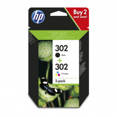 HP 302 combo černá + barevná ink. náplň X4D37AE