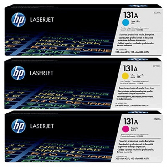 Toner HP 131A 3-pack CMY (CF211A-CF213A)