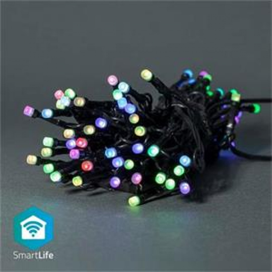 Nedis WIFILX01C42 SmartLife světelný řetěz | Tětiva | Wi-Fi | RGB | 42 LED's | 5.00 m | Android™ / IOS