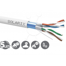 Instalační kabel Solarix CAT6A FFTP LSOH Dca-s2,d2,a1 500m/cívka SXKD-6A-FFTP-LSOH