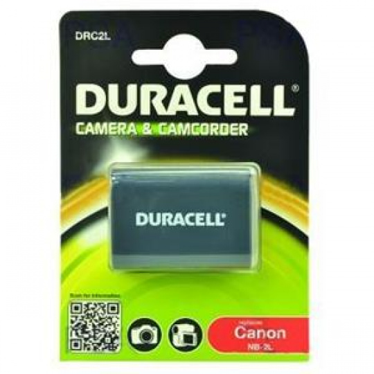 DURACELL Baterie - DRC2L pro Canon NB-2L, černá, 650 mAh, 7.4 V