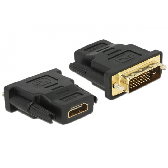 Delock Adaptér DVI 24+1 pin samec > HDMI samice