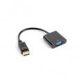 LANBERG adaptér DisplayPort 1.1 na VGA, M/F, kabel 20cm, černý