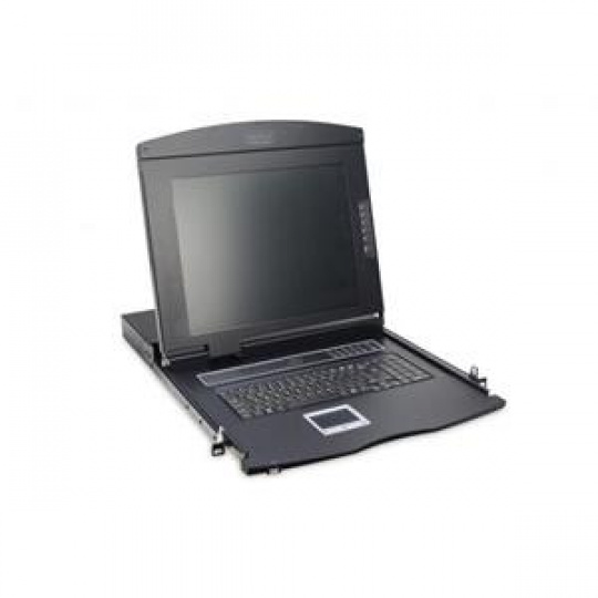 Digitus Modular console with 19" TFT (48,3cm), 16-port KVM & Touchpad, spanish keyboard