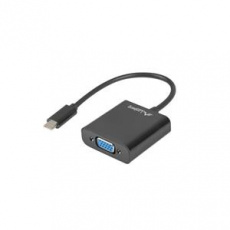 LANBERG USB-C(M) 3.1 na VGA(F) adaptér kabel 15CM černý