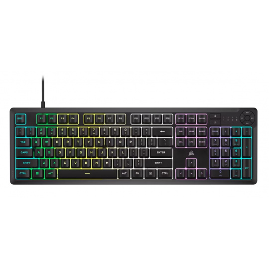 CORSAIR K55 CORE RGB/Drátová USB/NA layout/Černá