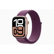 Apple Watch S10/46mm/Rose Gold/Sport Band/Plum