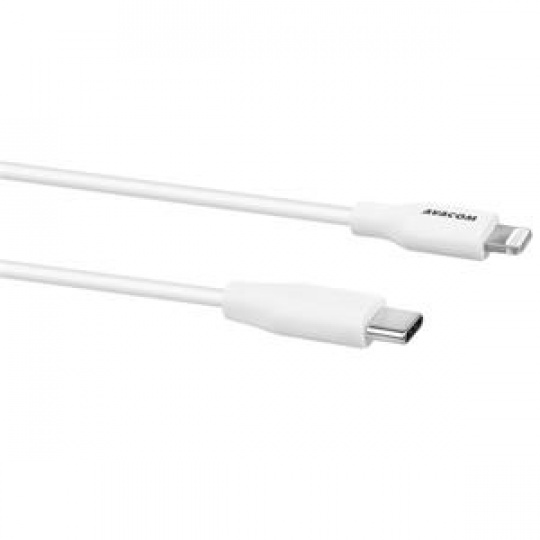 AVACOM MFIC-40W kabel USB-C - Lightning, MFi certifikace, 40cm, bílá