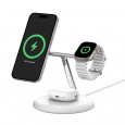 Belkin BOOST CHARGE PRO Qi2, 15W 3v1 magnetický stojan, bílý