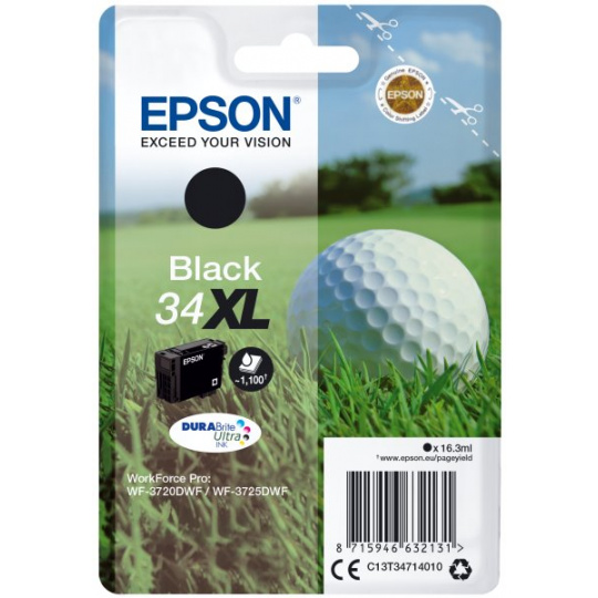 EPSON cartridge T3471 black (golfový míček) XL