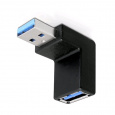 Redukce USB 3.0. A/M  - USB 3.0 A/F pod úhlem 90