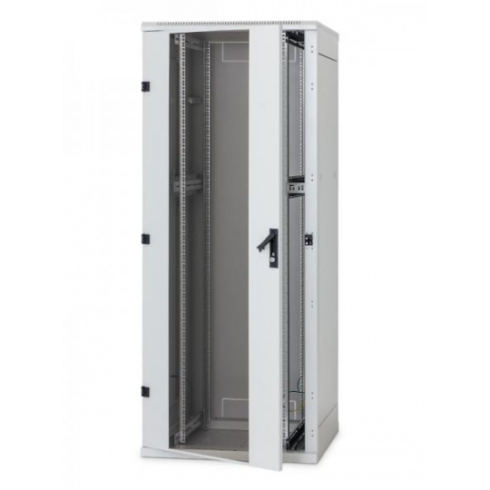 Rack Triton 19'' stojanový 27U/600x800 prosklené dveře, šedý