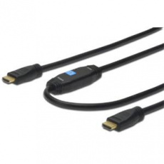 Digitus propojovací kabel s Aktivním zesílením HDMI High Speed Ethernet Ultra HD 24p,  20M