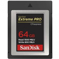 SanDisk Extreme Pro CFexpress Card 64GB, Type B, 1500MB/s Read, 800MB/s Write